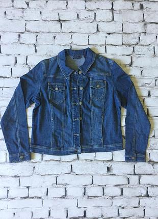 Джинсовый пиджак женский котоновый жакет деним