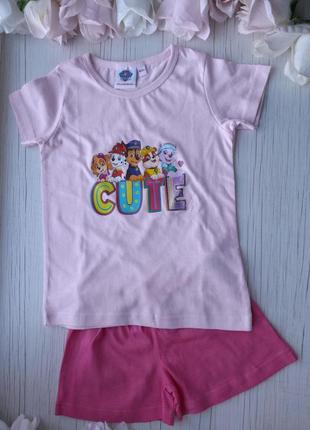 Комплект для девочки футболка и шорты