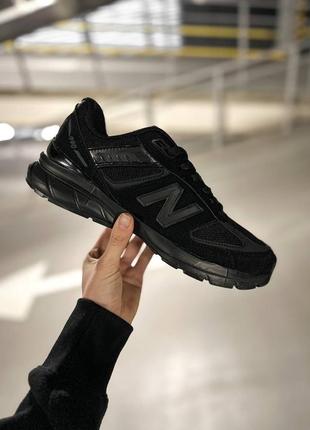 Мужские кроссовки new balance 990 v5 total black7 фото