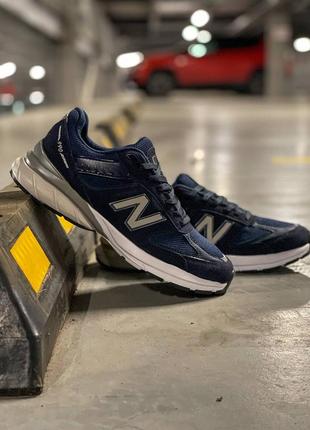 Мужские кроссовки new balance 990 v5 navy4 фото