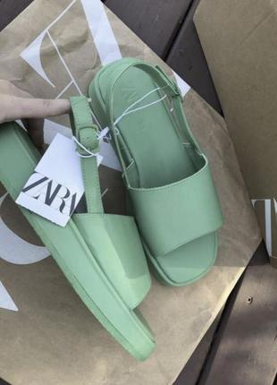Босоножки сандалии zara 💚38 размер