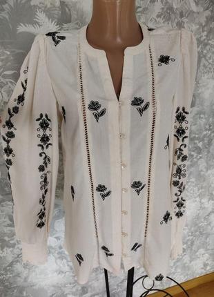 Шикарна вінтажна блуза вишиванка 44 р