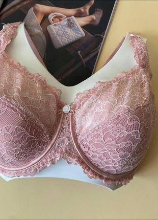 Бюстгальтер на великі груди на чашку g з м'яким поролоном пудра