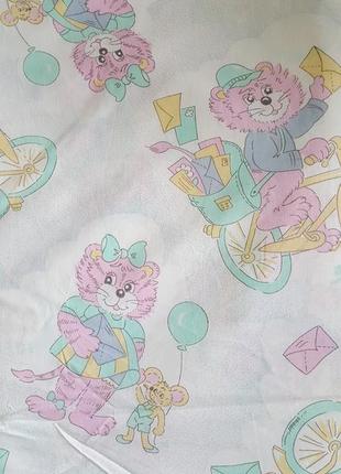 Ткань натур.\ ситец  с детским принтом=. 7 метров 40 см на 1 метр 50 см