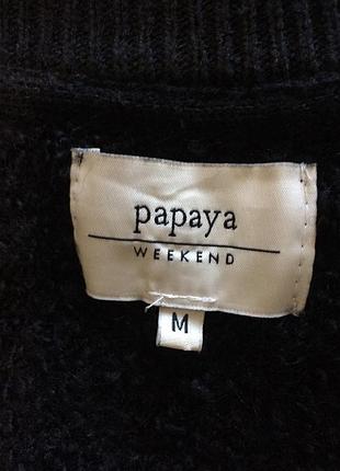 Чёрная тёплая кофта на молнии 3