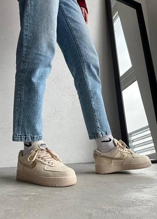 Кросівки жіночі air force 1 x stussy fossil