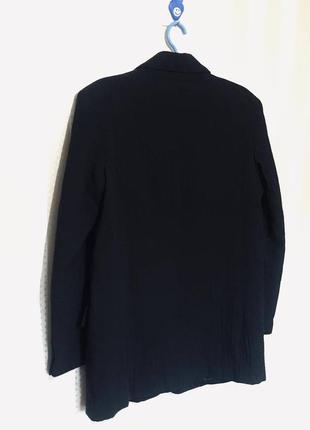 Хіт сезону чорний піджак у чоловічому стилі з розширеною лінією плеча вільного крою від zara.3 фото