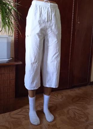 Бавовняні укорочені брюки бріджи marchan.