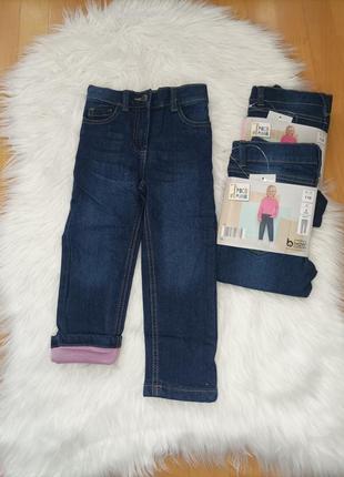 Джинсы утепленные теплые