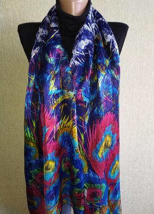 Fraas красочный винтажный фирменный шелковый шарф