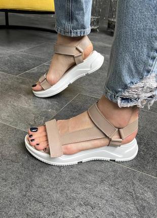 Кожаные женские босоножки шкіряні жіночі босоніжки