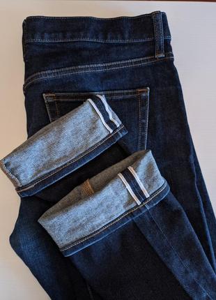 Джинсы селвидж uniqlo raw selvedge denim kaihara jeans