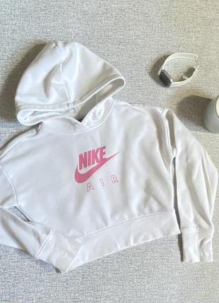 Худи зіпка топ nike укороченный на девочку зипка белая - 8,9 лет