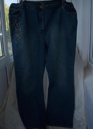 Штани жін. джинсові дуже великого р. євро:60