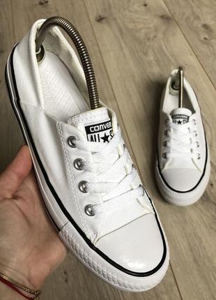 Кеды белые converse (оригинал) р. 37.5