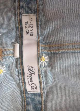 Супер красивый джинсовый комбинезон 152р.4 фото