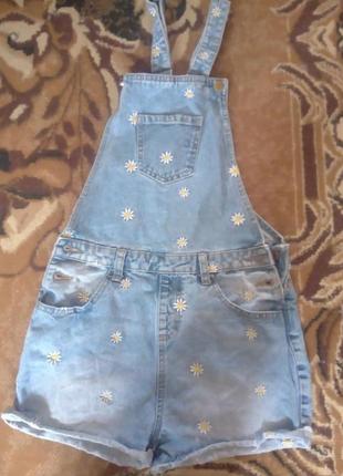 Супер гарний джинсовий комбінезон 152р.