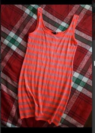 Яскрава сукня платье плаття у полоску h&m