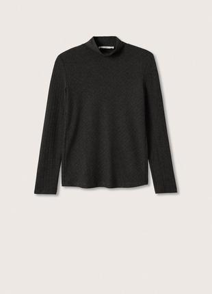 Водолазка, гольф, гольфик, кофта, гольф mango в рубчик7 фото