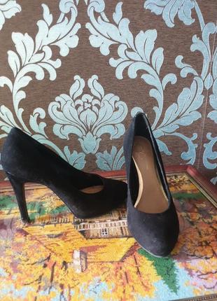 Туфли замшевые