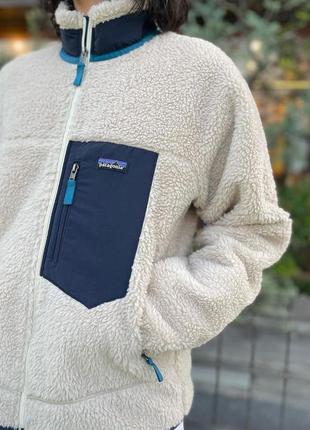 Флисовая куртка кофта patagonia fleece sherpa retro x шерпа размеры s, m, l, xl. xxl1 фото