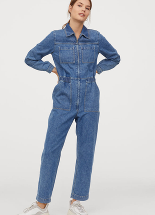 H&m стильный джинсовый комбинезон