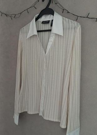 Рубашка new york &amp; company белого цвета размер m2 фото