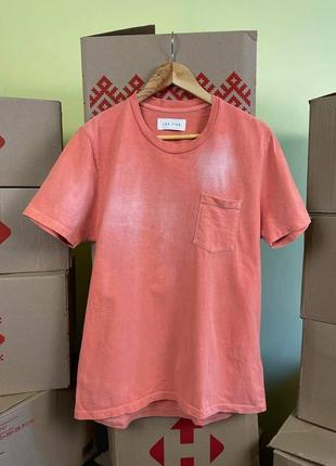 Мужская розовая футболка les tien garment made in usa