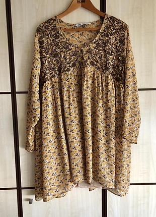 Платье оверсайз из вискозы