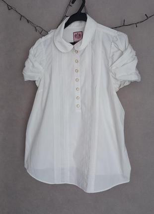 Рубашка juicy couture белого цвета размер l