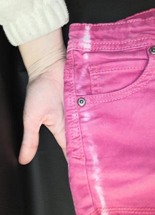 Розовые джинс шорты2 фото