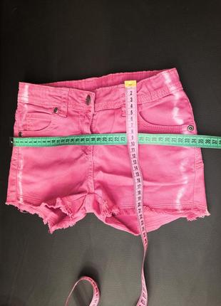 Розовые джинс шорты5 фото