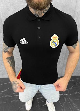 🔴 стильна чоловіча футболка поло чорна , чорний мужская