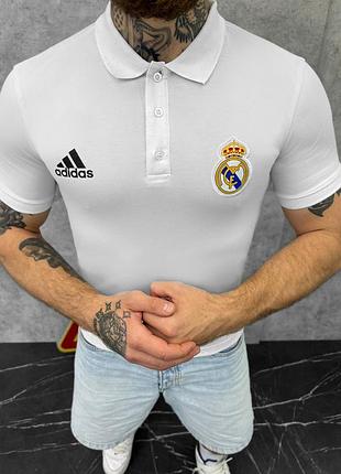 🔴 стильна чоловіча футболка поло чорна , чорний мужская  белая