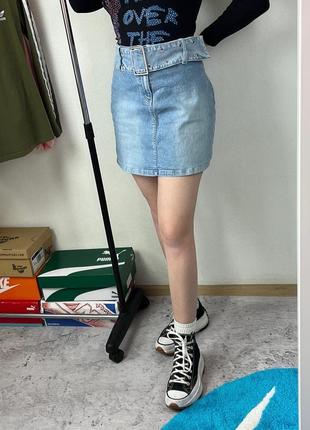 Винтажная джинсовая юбка kie jeans2 фото
