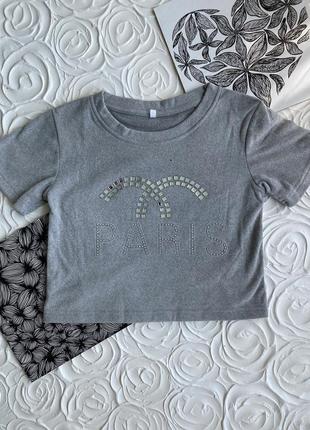 Футболка топ зі стразами