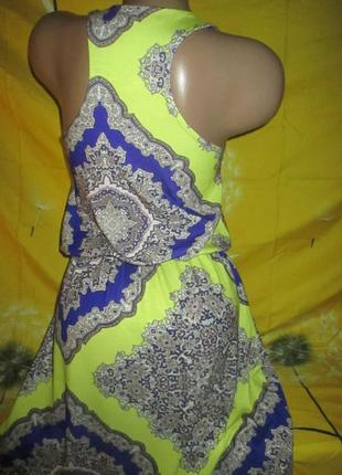 Шикарное летнее платье-сарафан,на высокий рост или в пол,6\8р4 фото