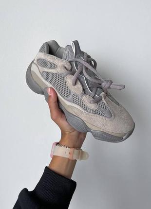 Кроссовки мужские, женские adidas yeezy boost 500 ash grey пепельные, адидас изи буст, адідас