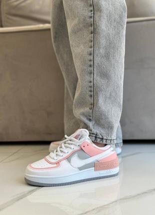 Nike air force 1 shadow pink grey