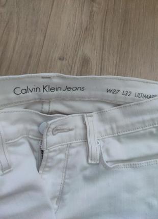 Calvin klein джинсы женские светлые узкие скинни2 фото