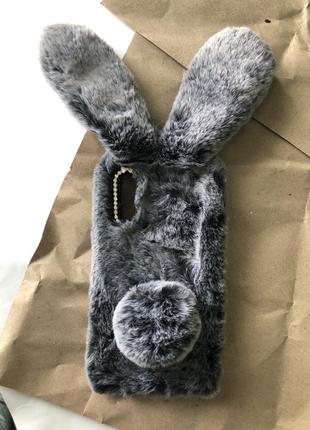 Чохол кролик хутряний для samsung a03s самсунг