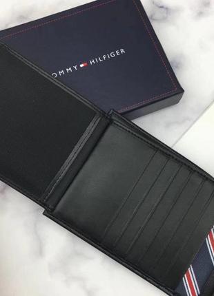Подарочный набор tommy hilfiger мужской кошелек черный портмоне3 фото