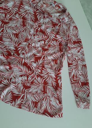 Стильная блуза коттон вискоза батал, размер 3xl/4xl6 фото