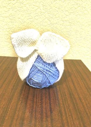 В'язана пов'язка бантик для дітей