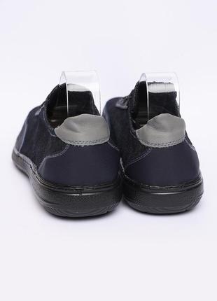 Туфли мужские темно-синие текстиль на шнуровке 150089l gl_555 фото