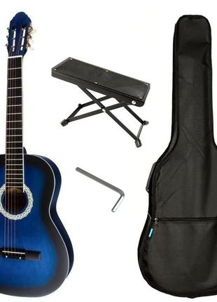 Набор гитара классическая bandes cg-821 bl + чехол + подставка