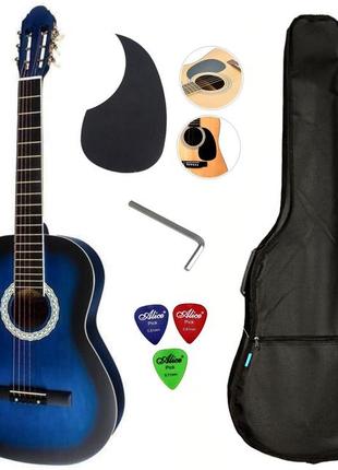 Набор гитара акустическая bandes cg-851 bl + чехол + накладка + медиаторы