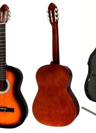 Набор гитара классическая bandes cg-821 3ts + чехол + медаторы