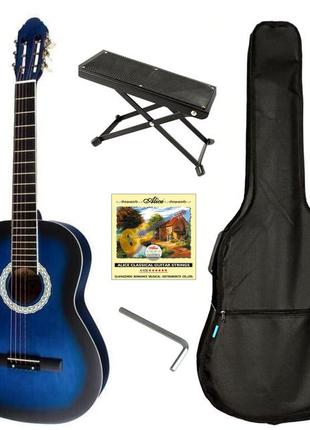 Набор гитара классическая bandes cg-821 bl + чехол + подставка и струны