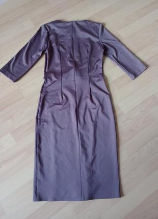 Нарядное платье, коричневый цвет2 фото